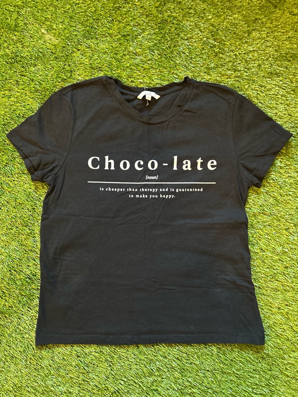 Chocolate Definition Black Graphic Tee Shirt Medium